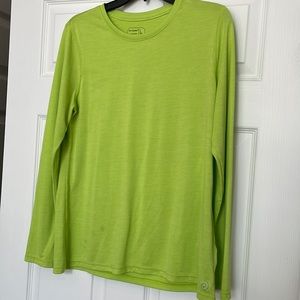 4/10$Large Lime green Be inspired long sleeve tee